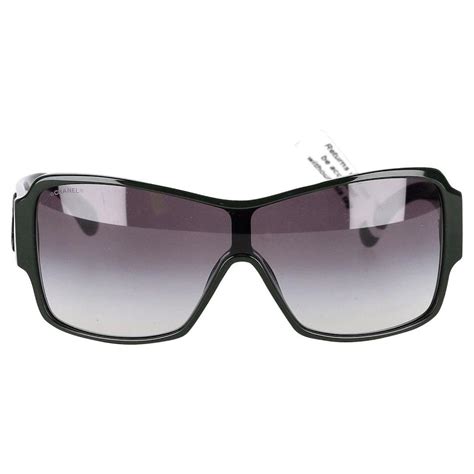 CHANEL Acetate Shield Sunglasses 5449